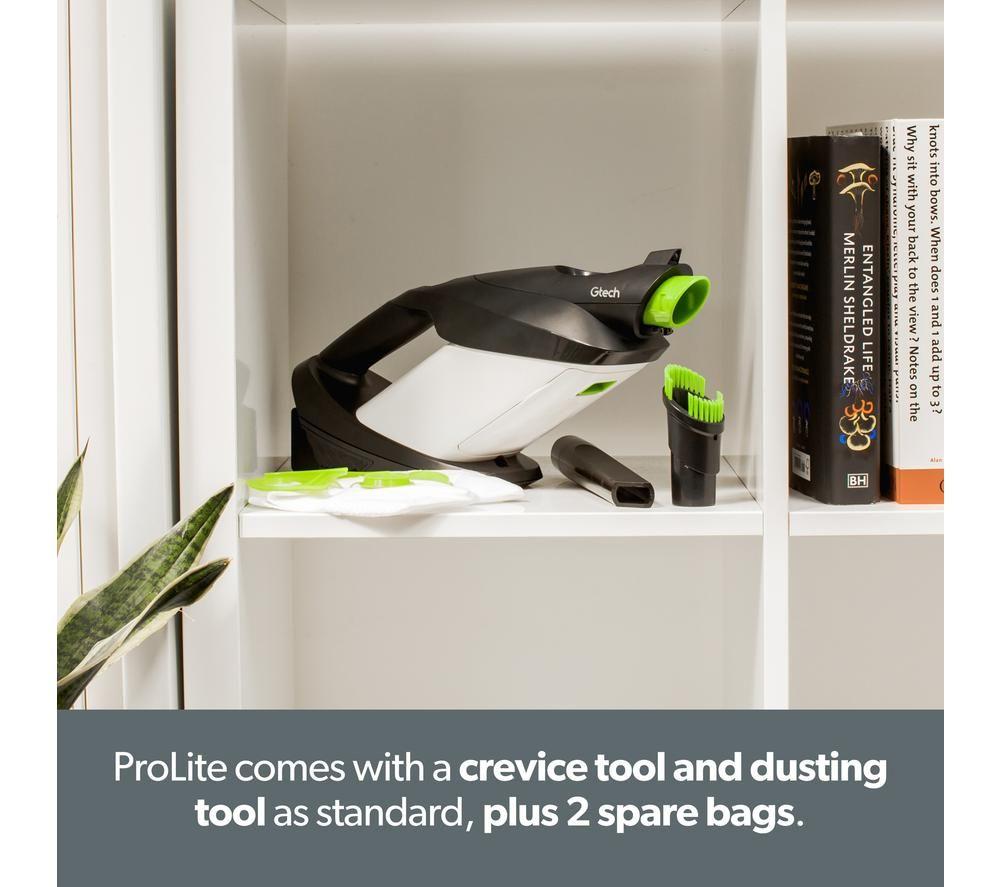 GTECH ProLite Handheld Vacuum Cleaner - Grey & Green image number 5 of 8