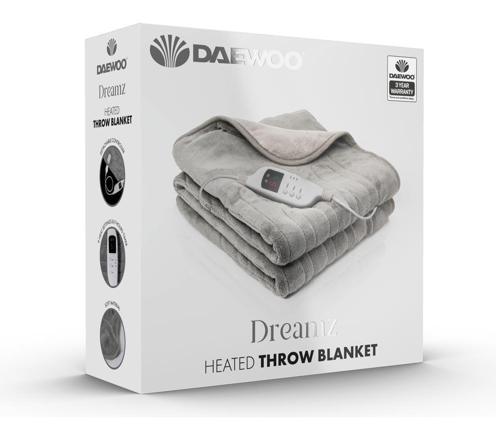 DAEWOO HEA1914GE Heating Blanket - Grey, 160 x 120 cm image number 4 of 4