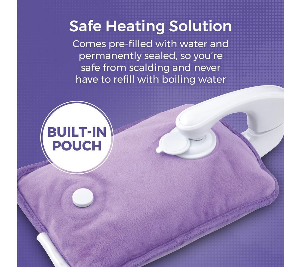 CARMEN Spa Rechargeable Hot Water Bottle - Lilac image number 3 of 5