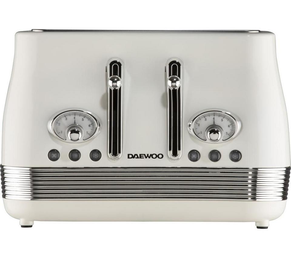 DAEWOO Denver SDA2746GE 4-Slice Toaster - Cream