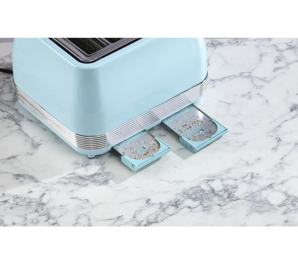 DAEWOO Denver SDA2750GE 4-Slice Toaster - Blue image number 2 of 5