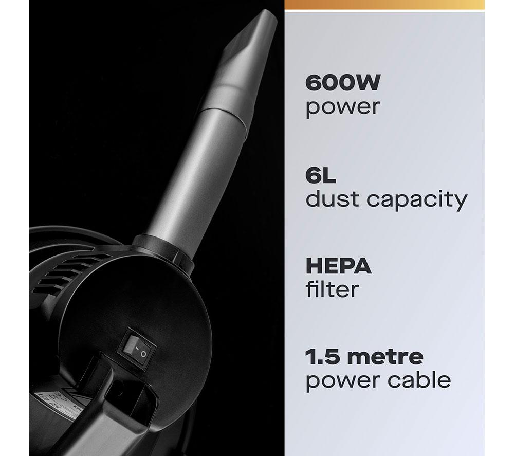 DAEWOO FLR00157GE Compact Ash Vacuum Cleaner - Black image number 2 of 6