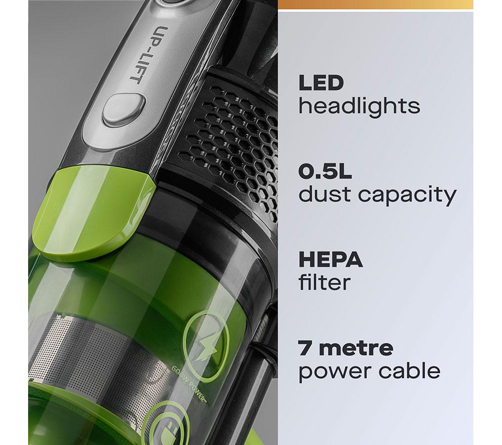DAEWOO Tornado FLR00131GE Upright Bagless Vacuum Cleaner - Green & Grey image number 2 of 14