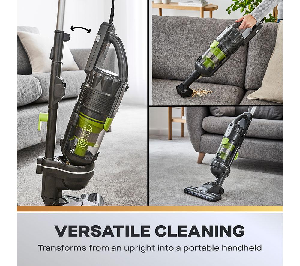 DAEWOO Tornado FLR00131GE Upright Bagless Vacuum Cleaner - Green & Grey image number 3 of 14