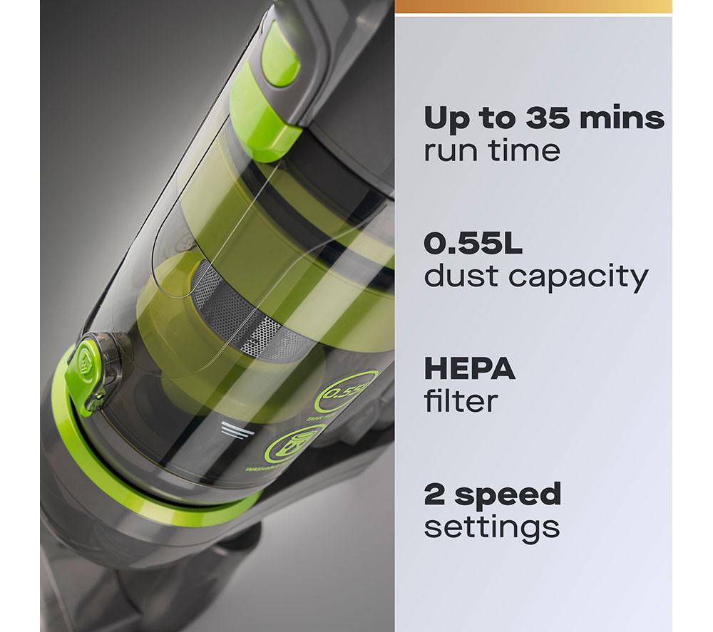 DAEWOO Tornado FLR00147GE Upright Bagless Vacuum Cleaner - Green & Grey image number 2 of 10