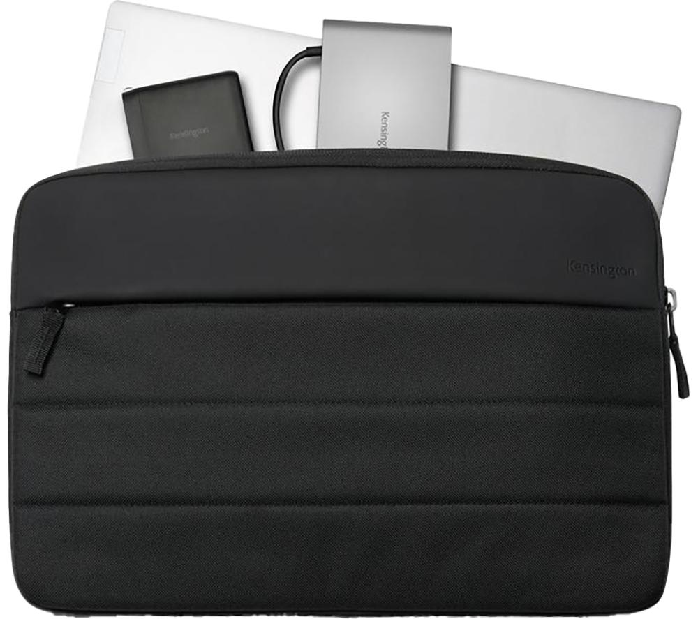 KENSINGTON K60393WW 12" Laptop Sleeve - Black image number 10 of 11