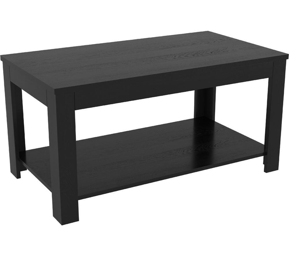 Avf Calibre Cat90bo Coffee Table - Wood Veneer & Black Oak