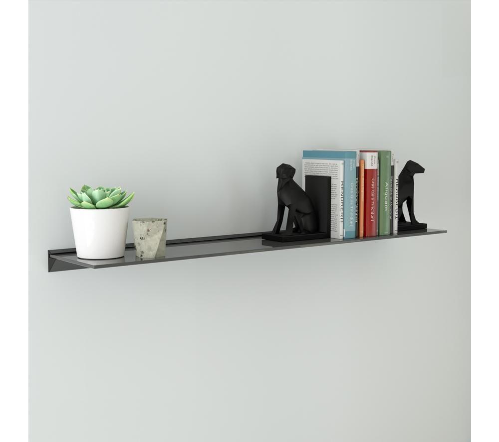 AVF S11200BB Glass Shelf - 120 cm, Black image number 3 of 4
