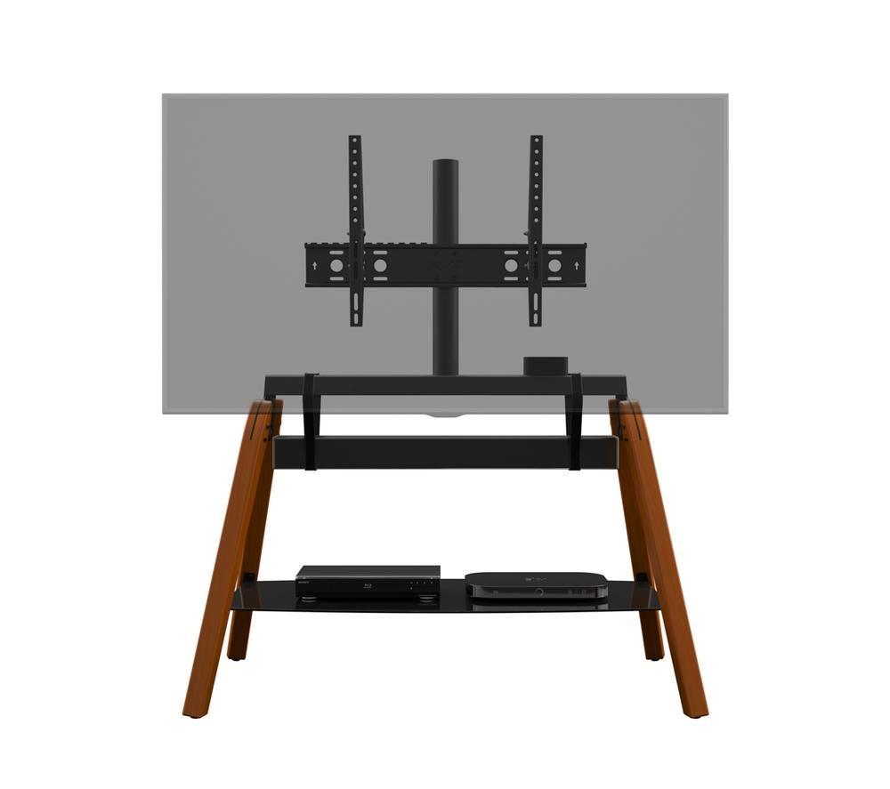 AVF Hoxton Quad FSL1120HOQDWB 1120 mm TV Stand with Bracket for 32-86" TVs - Dark Wood & Black image number 6 of 8