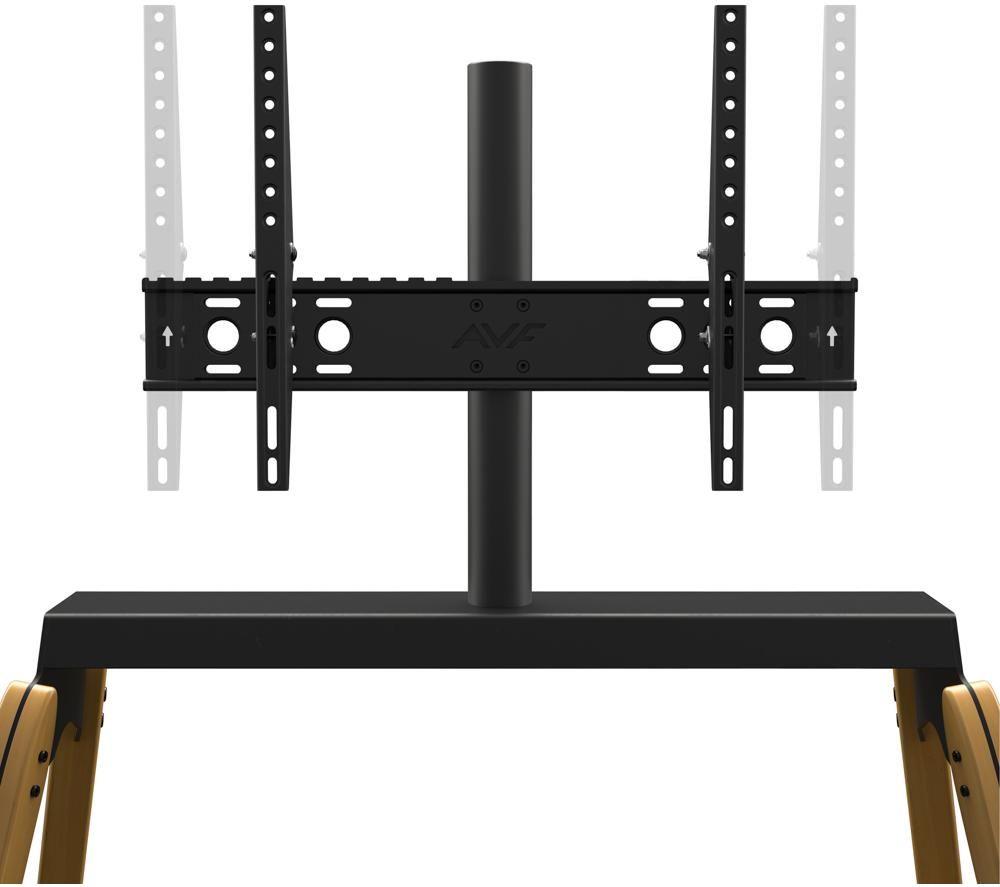 AVF Hoxton Quad FSL1120HOQLWB 1120 mm TV Stand with Bracket for 32-86" TVs - Light Wood & Black image number 2 of 7