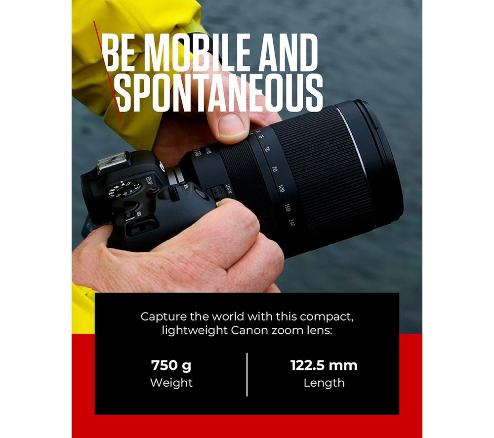 CANON RF 24-240 mm f/4.5-6.3 IS USM Wide-angle Zoom Lens image number 5 of 10