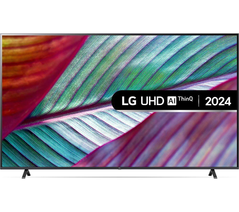 LG 86UR75006LB Smart 4K Ultra HD HDR LED TV, Silver/Grey