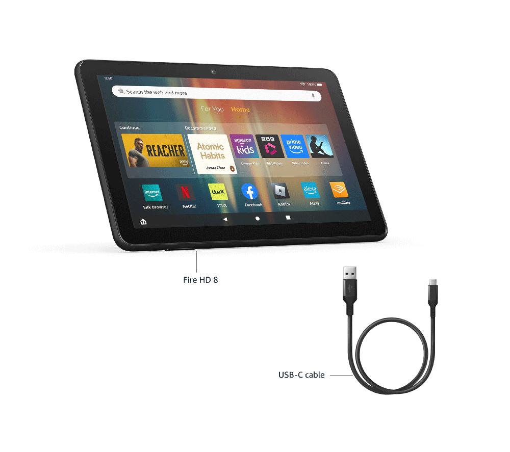 AMAZON Fire HD 8 Tablet (2024) - 64 GB, Black image number 6 of 8