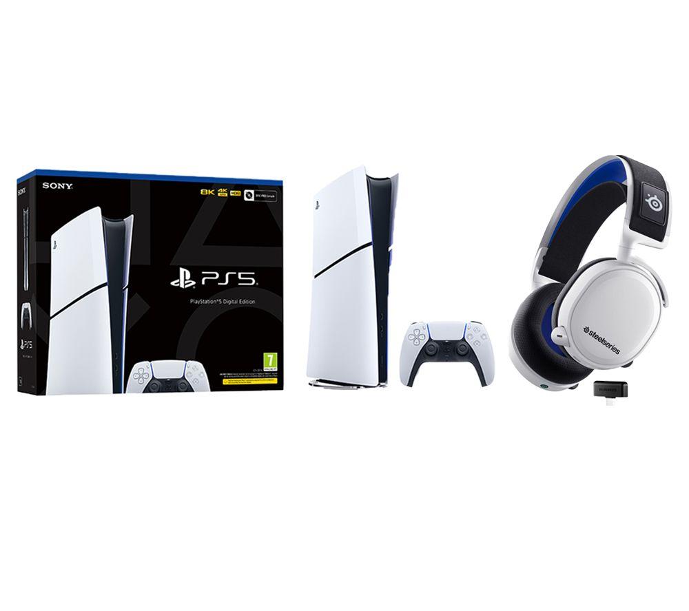 PlayStation 5 Model Group Slim Arctis 7P Wireless 7.1 Gaming Headset Bundle White White Currys Price Tracker pricechase