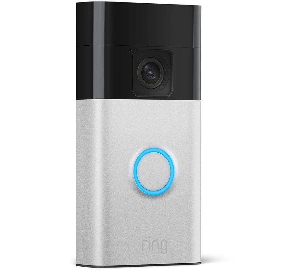 RING Battery Video Doorbell (3rd Gen, Satin Nickel) & Chime (2nd Gen) Bundle image number 2 of 10