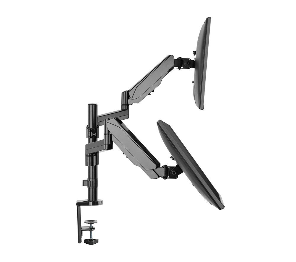 PROPERAV PB161 Hydraulic Dual Arm Full Motion 17-32" Monitor Desk Mount image number 3 of 7