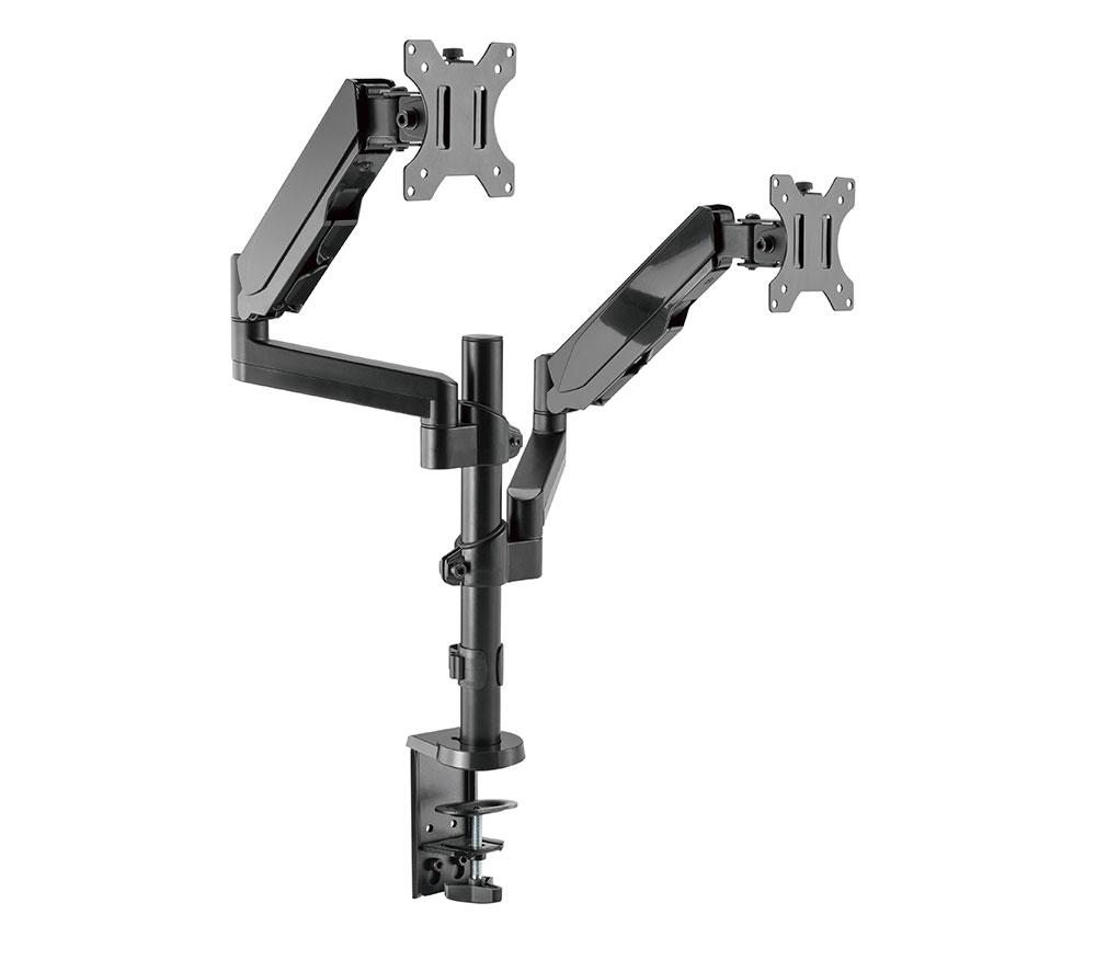 PROPERAV PB161 Hydraulic Dual Arm Full Motion 17-32" Monitor Desk Mount image number 4 of 7