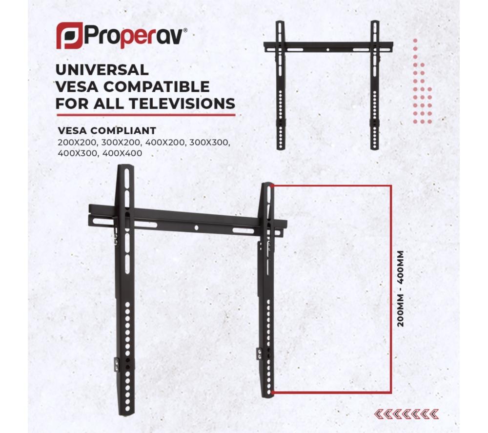 PROPERAV P-FWB44B-1 Fixed 32-55" TV Bracket image number 6 of 7