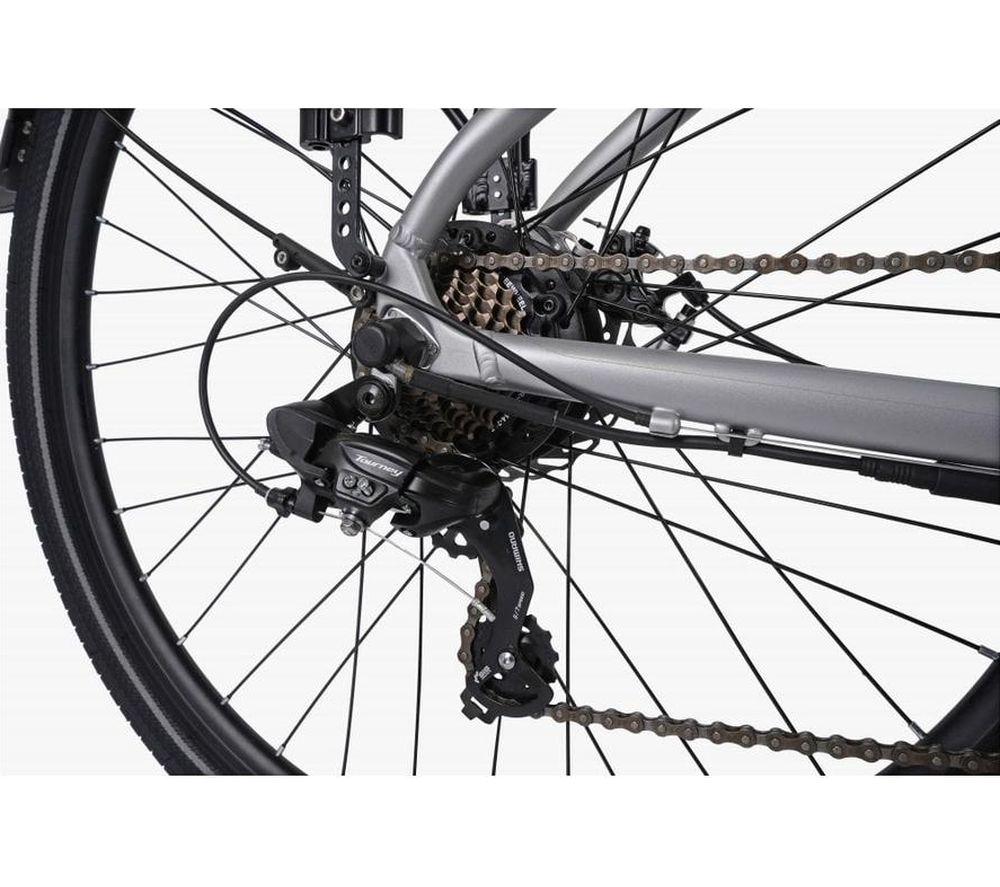 FALCON Horizon Low Step Electric Hybrid Bike - Black & White image number 5 of 11