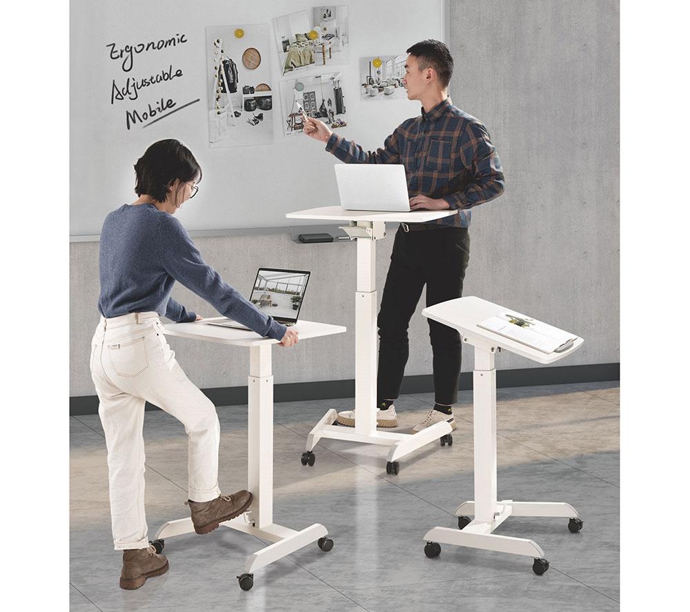 PROPERAV 251BP Sit-Stand Workstation Cart - White image number 7 of 7