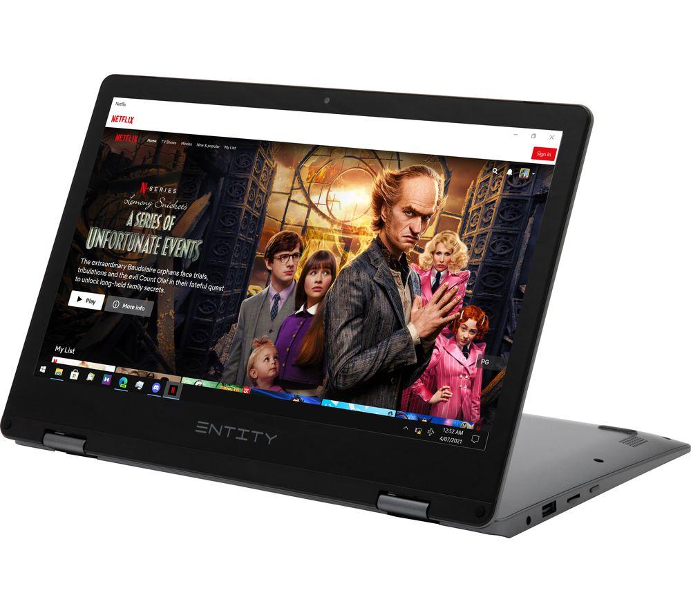 ENTITY Book 11.6" 2-in-1 Targa Laptop - Intel® Celeron®, 128 GB eMMC, Grey