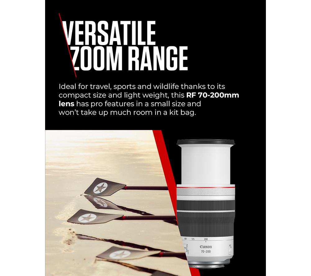 Buy CANON RF 70-200 mm f/4L IS USM Telephoto Zoom Lens | Currys