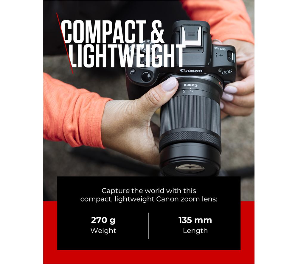 Buy CANON RF-S 55-210 mm IS STM Telephoto Zoom Lens Currys