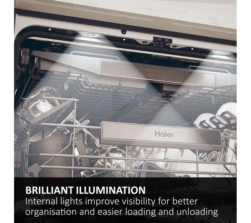 HAIER XS 4A4M4PB-80 Full-size Fully Integrated WiFi-enabled Dishwasher image number 9 of 17