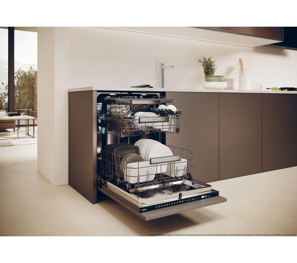 HAIER XS 4A4M4PB-80 Full-size Fully Integrated WiFi-enabled Dishwasher image number 14 of 17