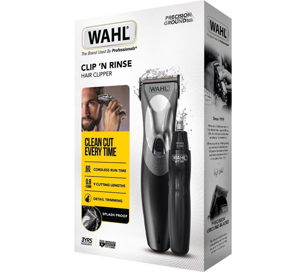 WAHL Clip 'N Rinse Cordless Clipper and Trimmer Kit - Black image number 2 of 2