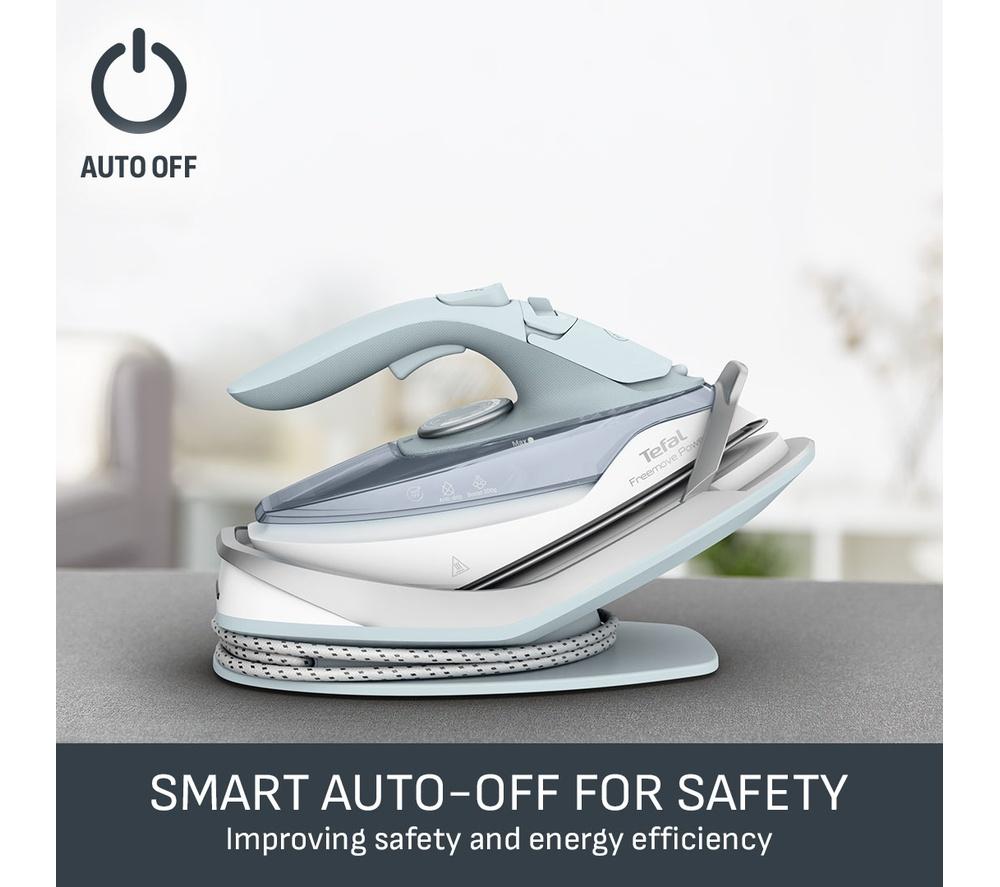 TEFAL Freemove Power FV6642G0 Cordless Steam Iron - Light Blue image number 8 of 10