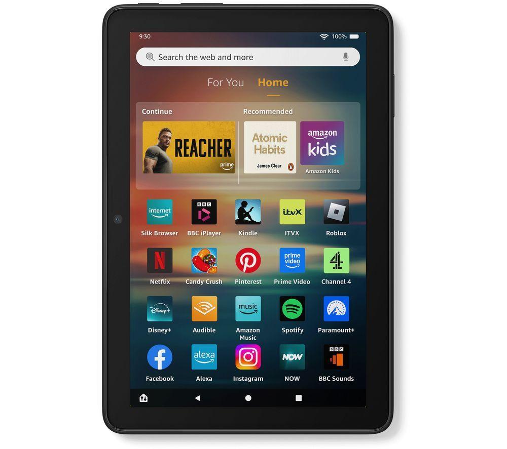 AMAZON Fire HD 8 Tablet (2024) - 32 GB, Black, Black