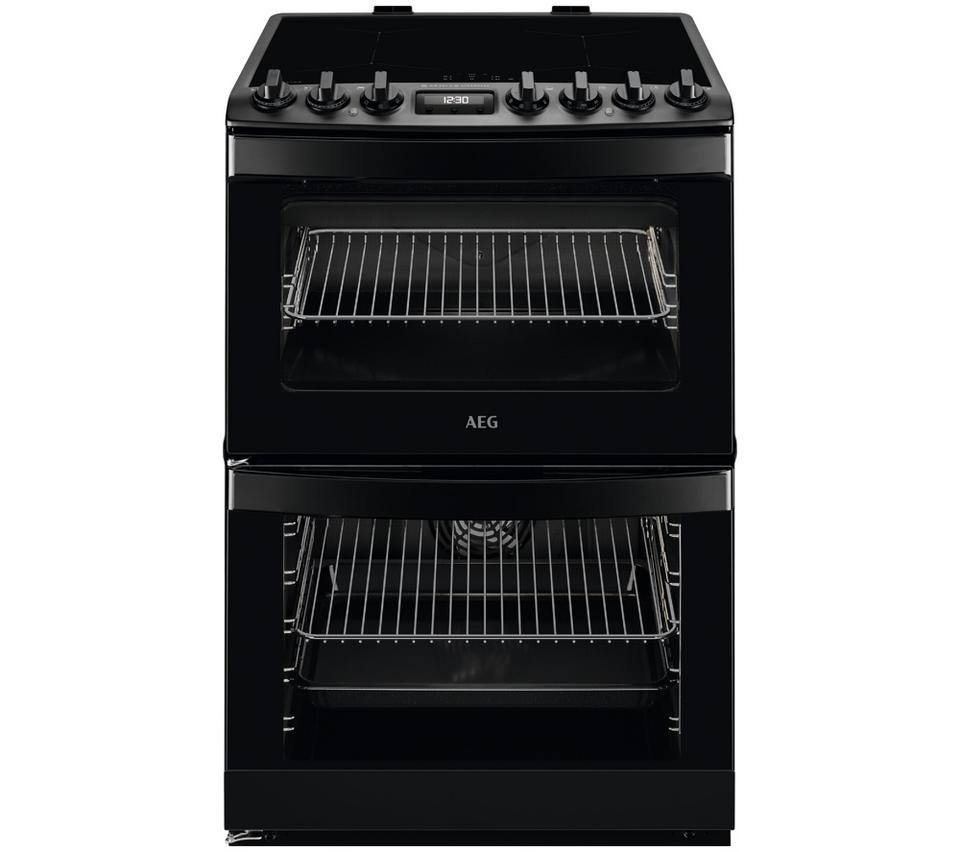 AEG 6000 SteamBake CIB6743MCB 60 cm Electric Induction Cooker - Matte Black
