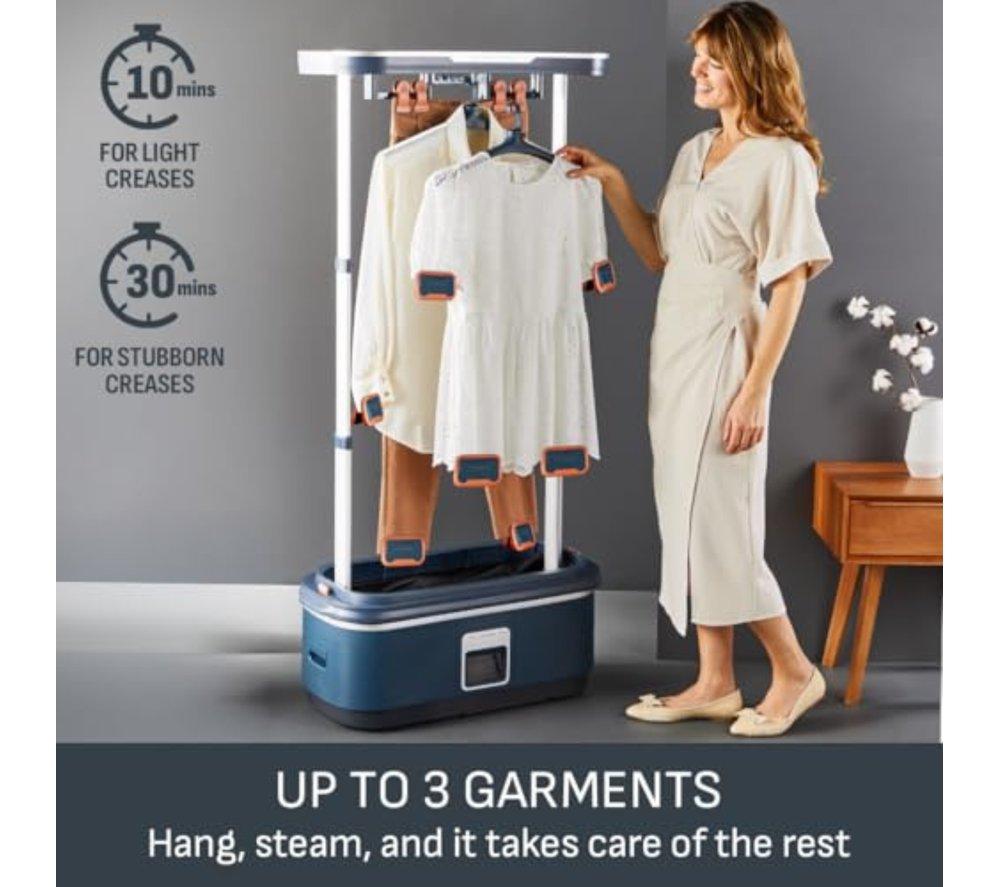 TEFAL Care For You First YT2020G0 Clothes Steamer - Blue & Black image number 4 of 12