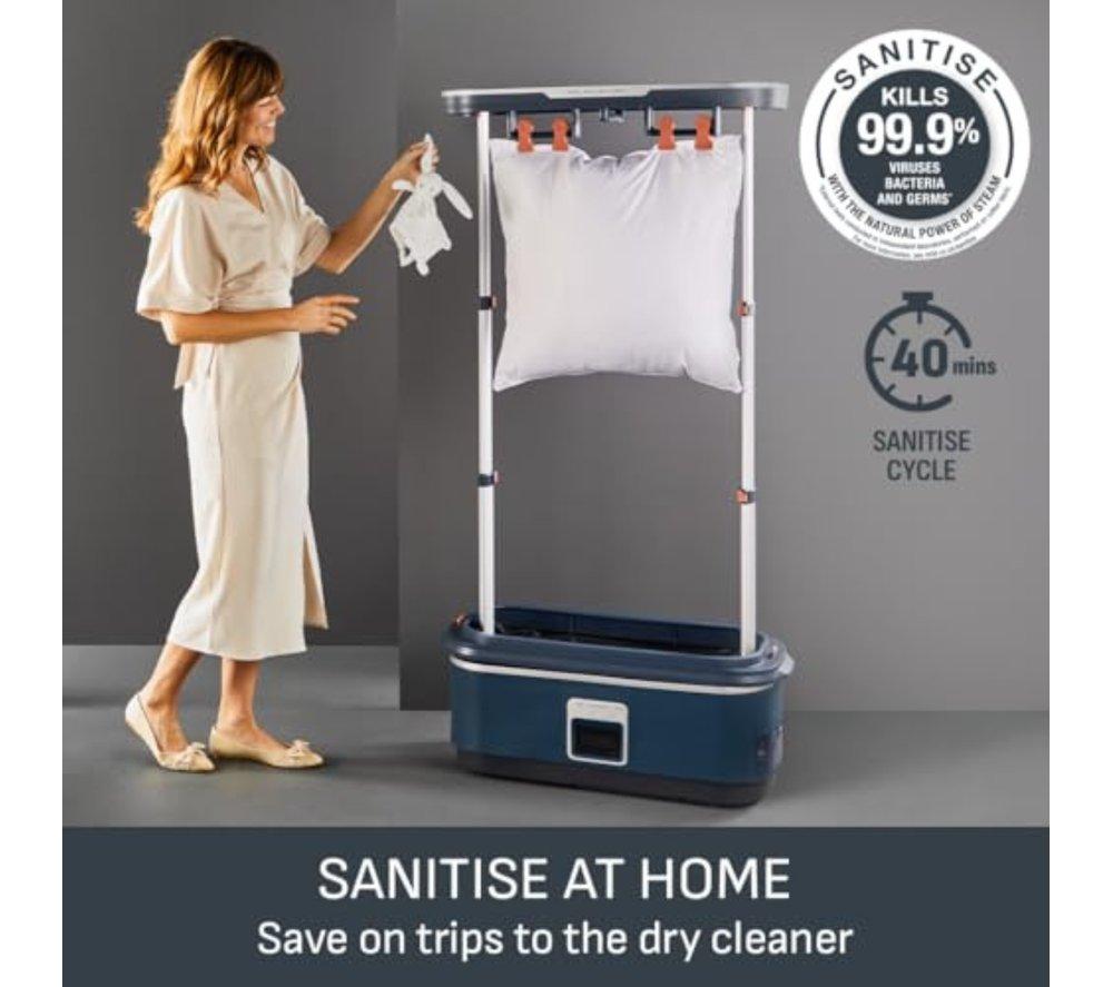 TEFAL Care For You First YT2020G0 Clothes Steamer - Blue & Black image number 6 of 12