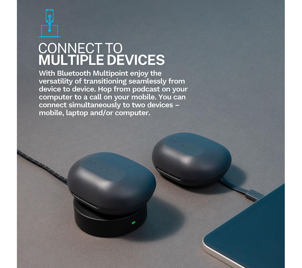 JLAB Jbuds Air Sport ANC 4 Wireless Bluetooth Noise-Cancelling Sports Earbuds - Black image number 7 of 8
