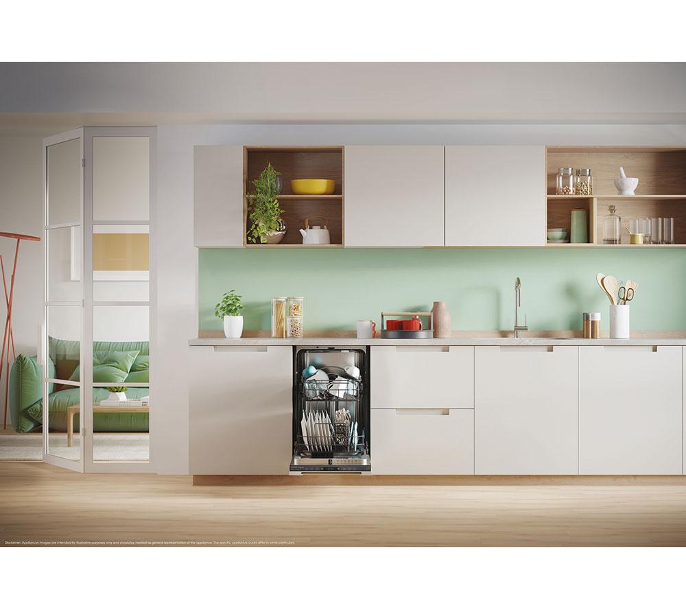 CANDY CI0C7SB0FA-80 Slimline Fully Integrated WiFi-enabled Dishwasher image number 10 of 13