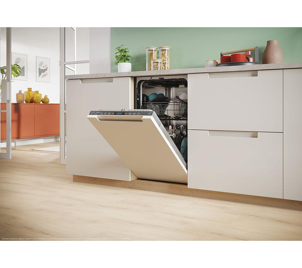CANDY CI0C7SB0FA-80 Slimline Fully Integrated WiFi-enabled Dishwasher image number 11 of 13