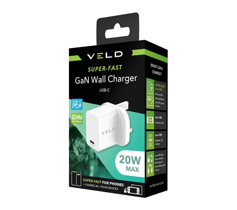 VELD VH20BW Super Fast USB Type-C 20 W Wall Charger image number 5 of 7
