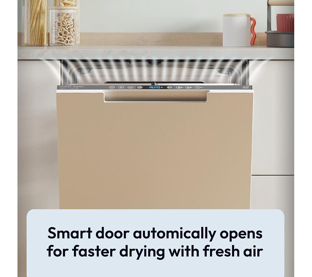 CANDY CI 4C7L0W-80 Full-size Fully Integrated Dishwasher image number 4 of 11
