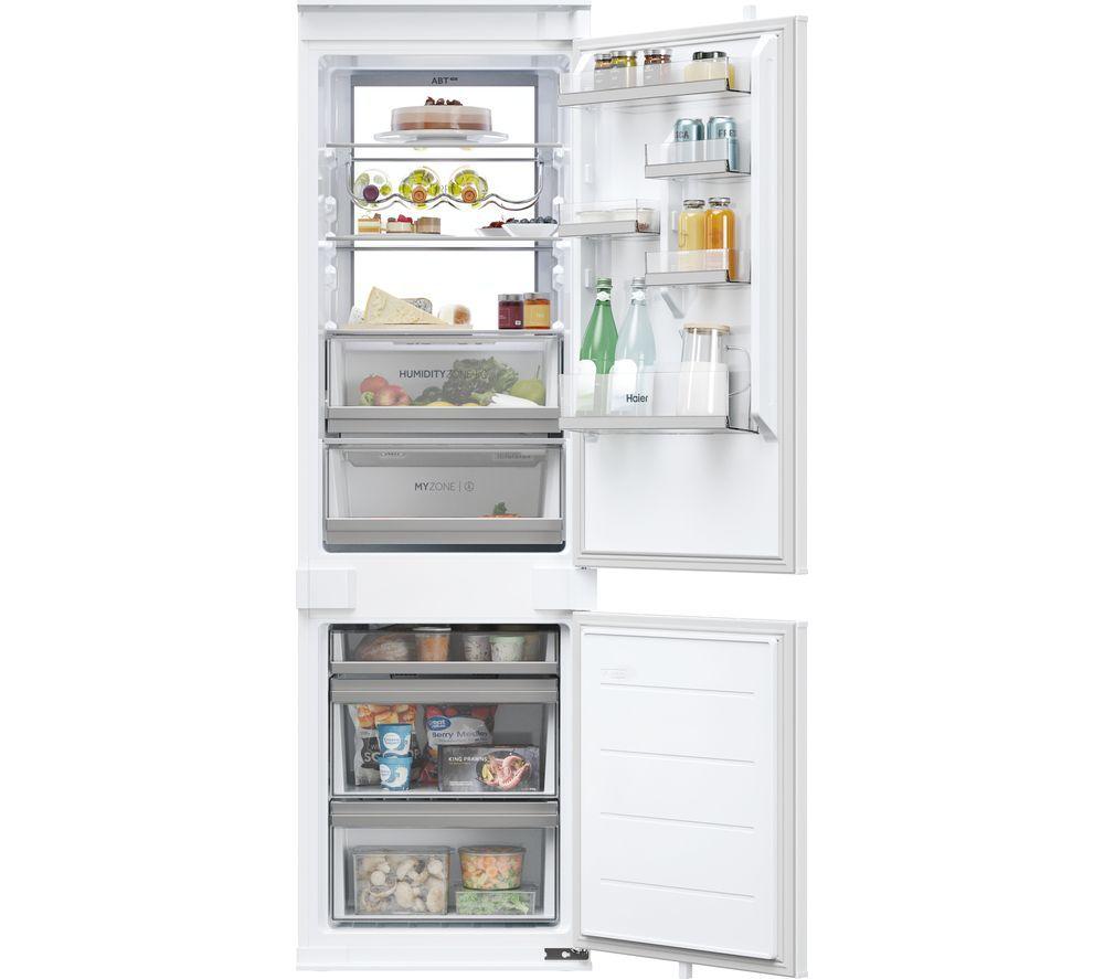 HAIER HBW7518CTK Integrated Smart 70/30 Fridge Freezer - Sliding Hinge, White