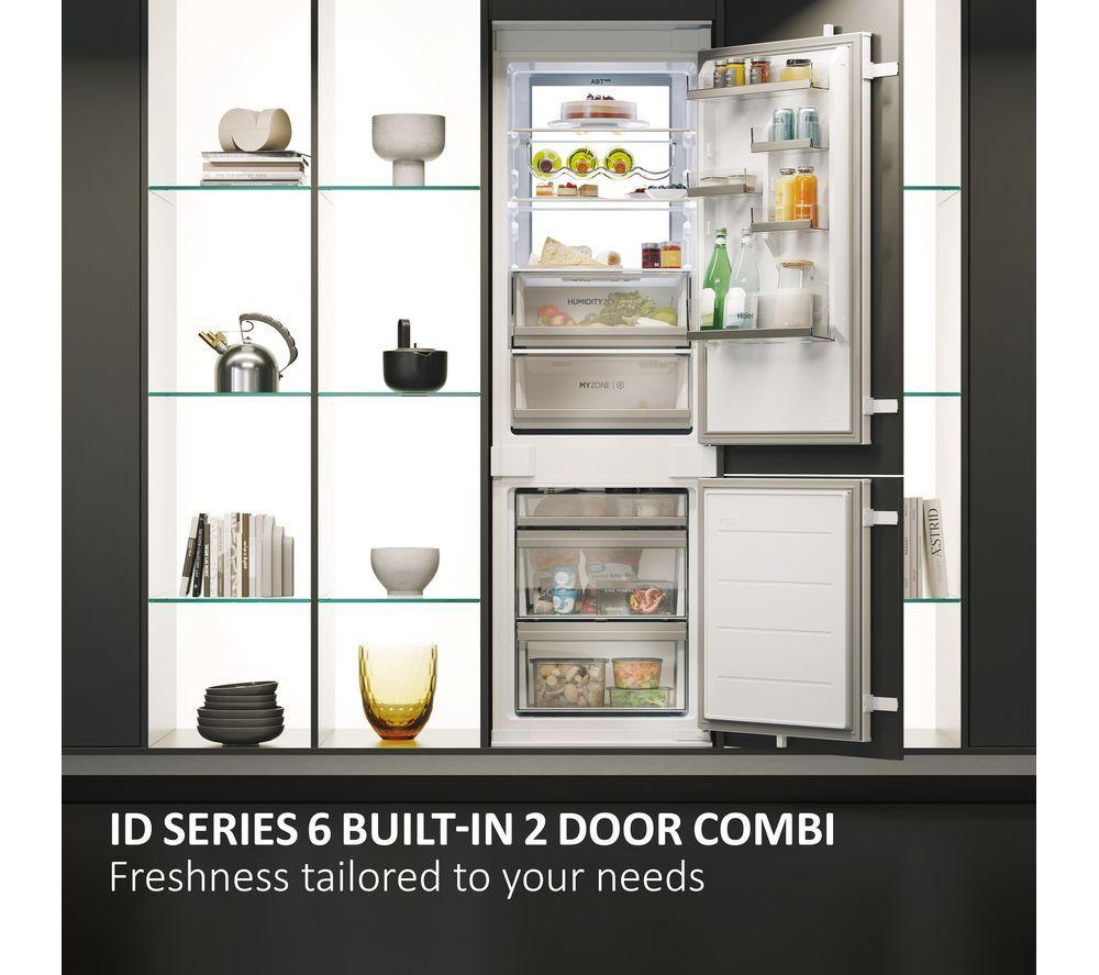 HAIER HBW7518CTK Integrated Smart 70/30 Fridge Freezer - Sliding Hinge image number 2 of 19