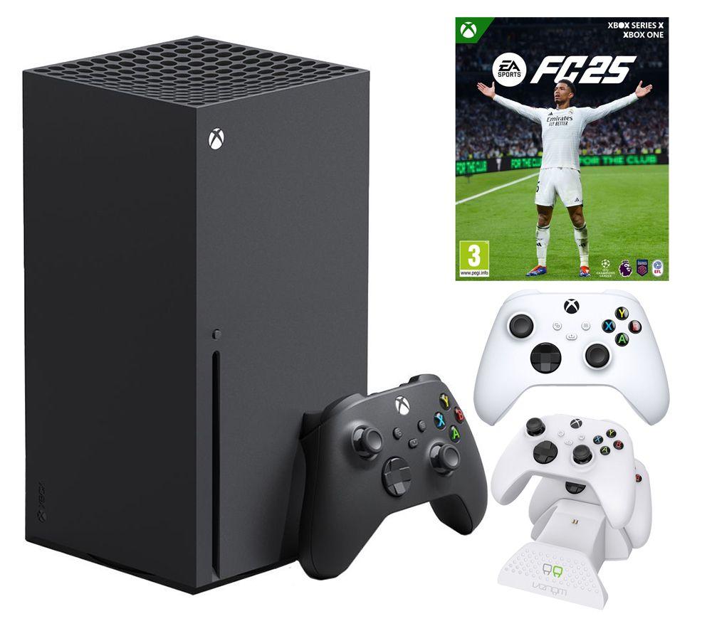 Microsoft Xbox Series X (1 TB), VS2871 Twin Docking Station, EA Sports FC 25 & Wireless Controller Bundle, Black