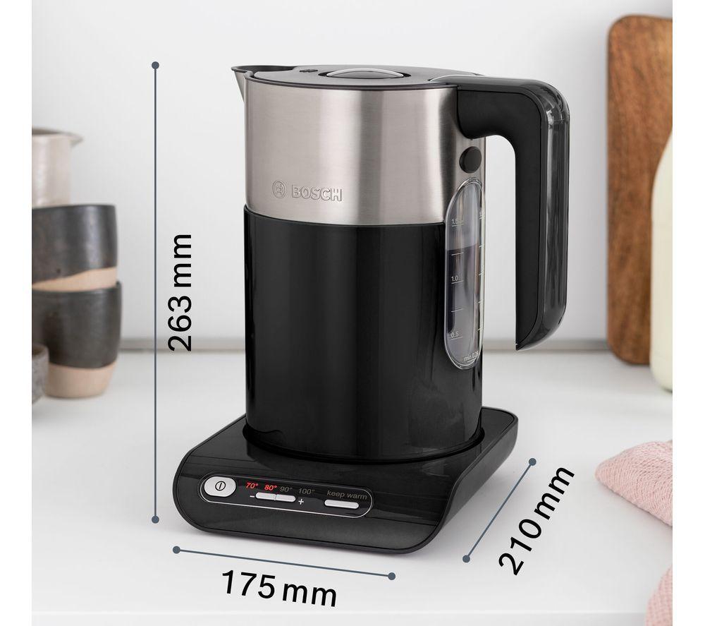 BOSCH Styline TWK8633GB Variable Temperature Jug Kettle - Black image number 2 of 6