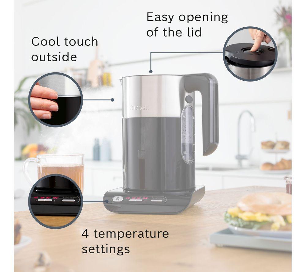 BOSCH Styline TWK8633GB Variable Temperature Jug Kettle - Black image number 5 of 6