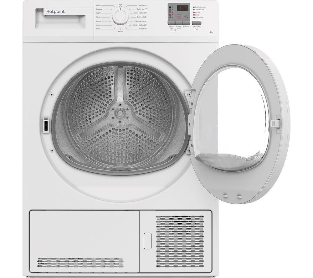 HOTPOINT C HD C92 WWGD UK 9 kg Condenser Tumble Dryer - White image number 3 of 8