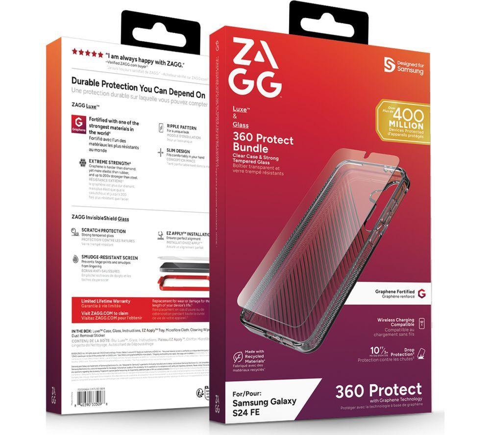 ZAGG Galaxy S24 FE Luxe Case & Screen Protector Bundle image number 2 of 2