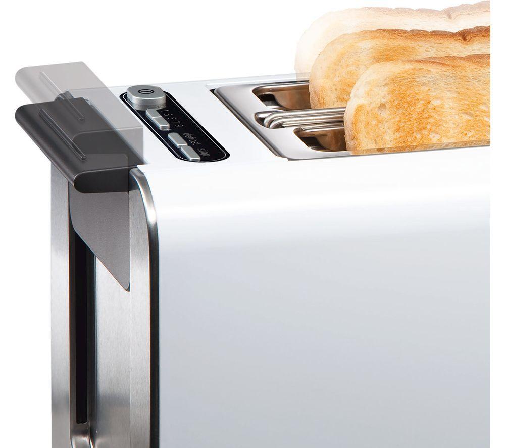 BOSCH Styline TAT8611GB 2-Slice Toaster &ndash; White image number 5 of 6