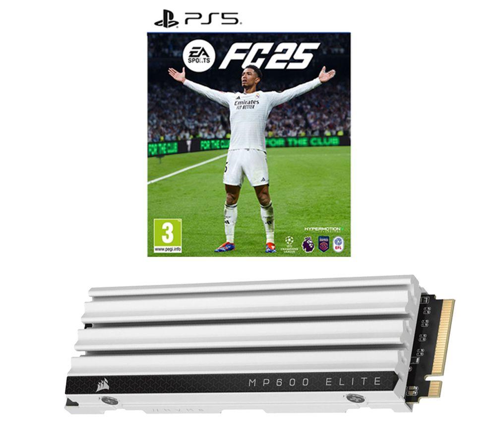PLAYSTATION EA Sports FC 25 (PS5) & MP600 ELITE M.2 Internal SSD (1 TB) Bundle