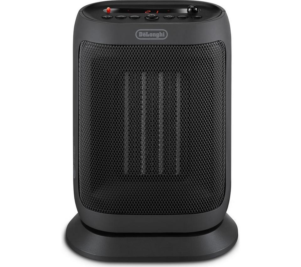 DELONGHI Capsule You & Me Portable Ceramic Fan Heater - Black